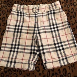 Boys Burberry shorts size 4